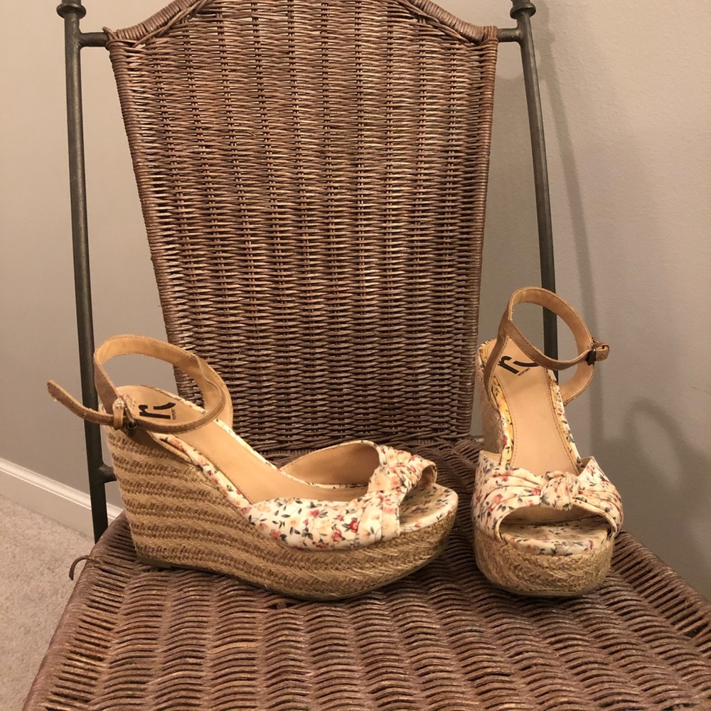 Report Floral Espadrille Wedges
